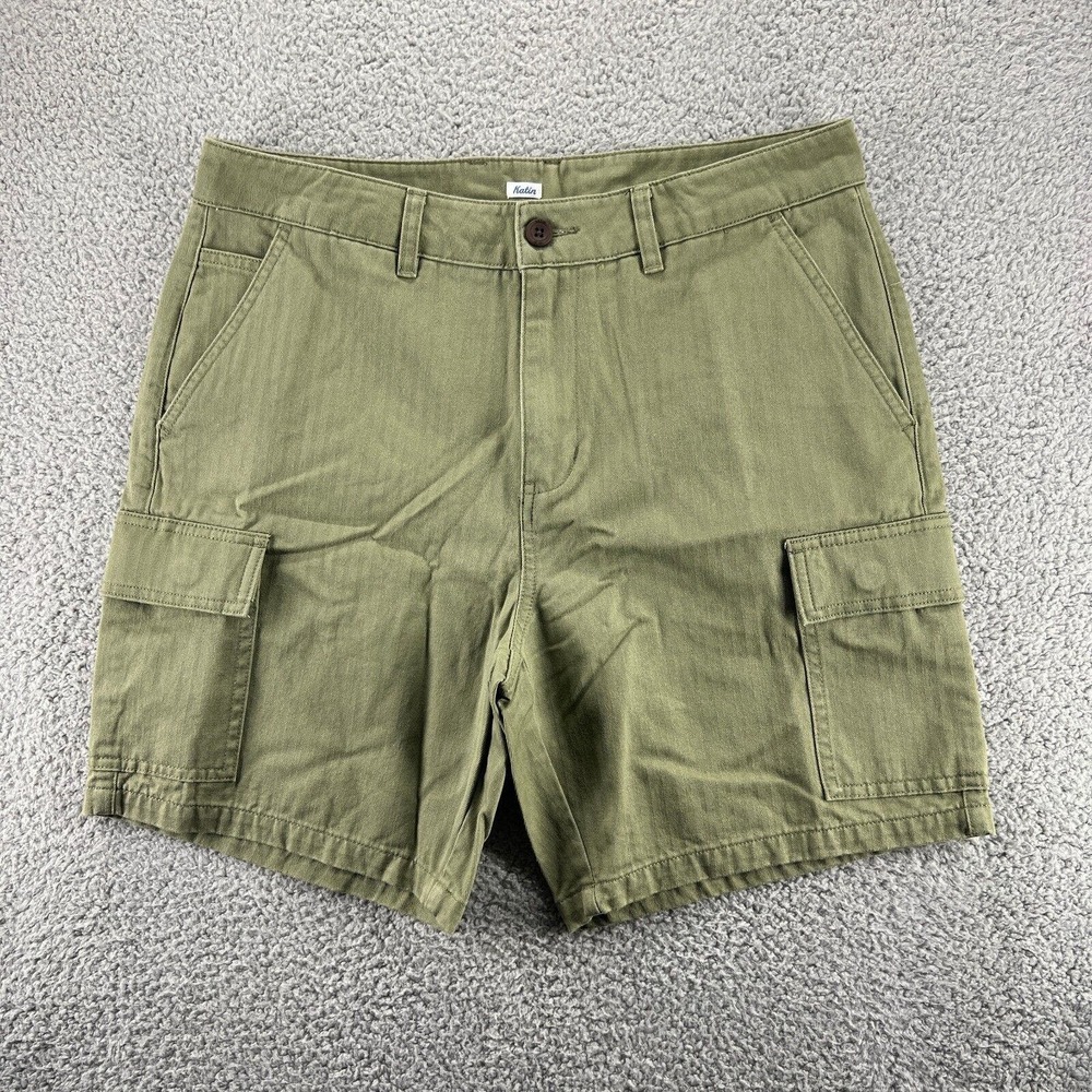 Katin HBT Cargo Shorts Mens 33 Army Green WW2 Hertiage Workwear Outdoors